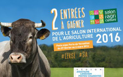 Invitations pour le Salon International de l’Agriculture