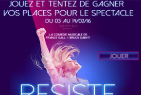 Invitations pour la comédie musicale "Résiste"