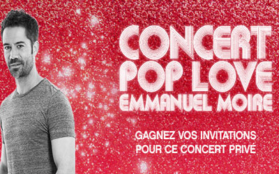 Invitations pour le concert d'Emmanuel Moire à gagner