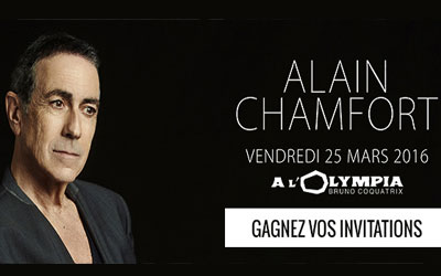 Invitations pour le concert d'Alain Chamfort à gagner