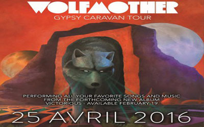 Invitations pour le concert de Wolfmother à gagner