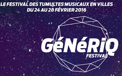 Invitations pour le festival "Génériq" à gagner