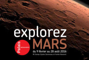 Invitations pour l'exposition "Explorez Mars"