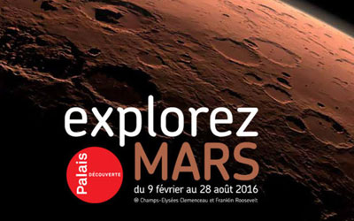 Invitations pour l'exposition "Explorez Mars"