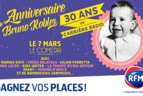 Invitations pour la soirée "Anniversaire de Bruno Roblès"