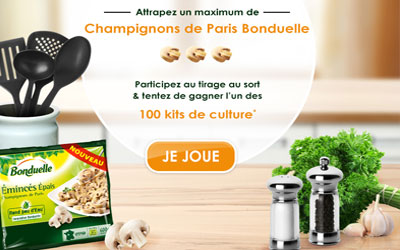 Kits de culture de champignons de Paris à gagner