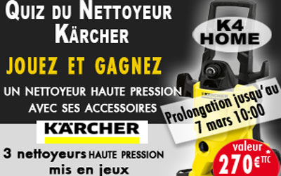 Nettoyeurs haute pression Kärcher à gagner