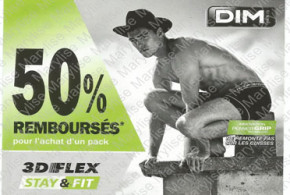 Pack de boxers Dim 3D Flex stay & fit, remboursé