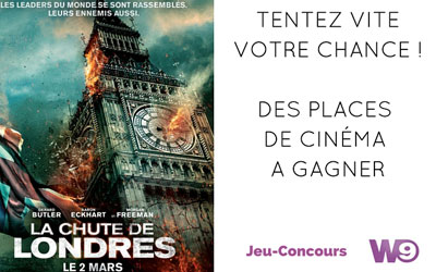 Places de cinéma pour le film "La chute de Londres"