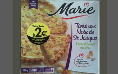 Remboursement, Quiche et tartes Marie