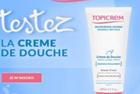 Test de produit, crèmes de douche Topicrem