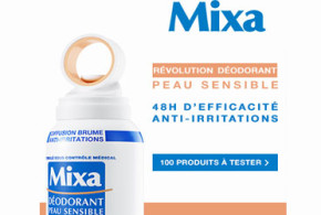 Test de produit, déodorants Peau Sensible de Mixa