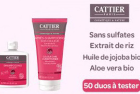 Test de produit, duos capillaires Cattier pour cheveux colorés