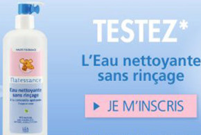 Test de produit, eaux nettoyantes sans rinçage Natessance