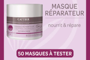 Test de produit, masques capillaires réparateurs Cattier