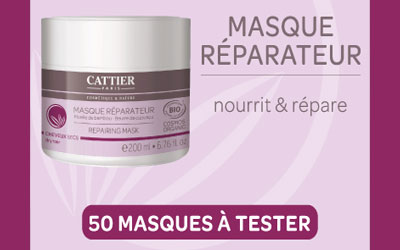 Test de produit, masques capillaires réparateurs Cattier