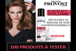 Test de produit, mousses de soin Expert Volume de Franck Provost