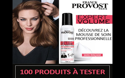 Test de produit, mousses de soin Expert Volume de Franck Provost