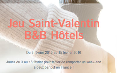 Week-end pour 2 personnes dans un B&B Hôtels