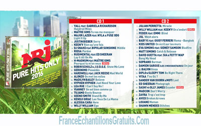 Albums CD de la compilation "NRJ Pure Hits Only 2016"