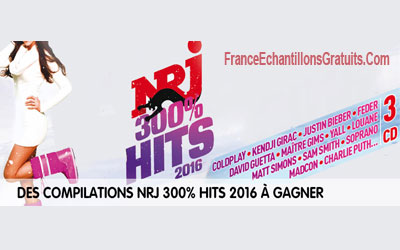 Albums CD de la compilations "NRJ 300% Hits 2016"