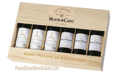 Caisse de 6 bouteilles de vins de Bordeaux