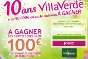 Chèque cadeau VillaVerde de 100 euros