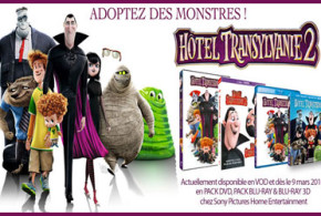 DVD des dessin-animés "Hôtel Transylvanie 1 et 2"