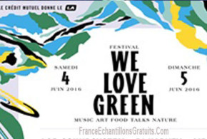 Invitations pour le Festival "We Love Green 2016"