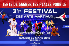 Invitations pour le Festival des Arts Martiaux