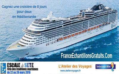 Gagnez une croisière pour 2 en Méditerranée