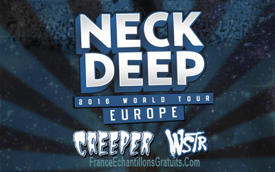 Invitations pour le concert de Neck Deep