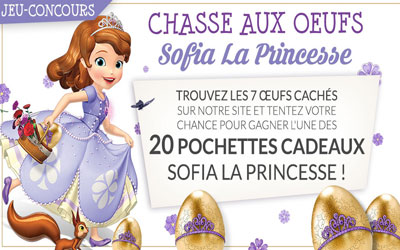 Pochettes cadeaux "Sofia la princesse"