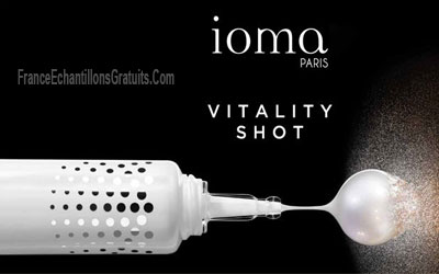 Produits de soins "Sérum Vitality Shot" de Ioma