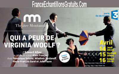 Invitations pour la pièce "Qui a peur de Virginia Woolf"