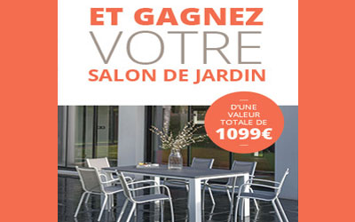 Salon de jardin à gagner