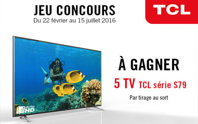 Téléviseur 4K TCL à gagner