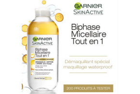Test produit SkinActive Biphase Micellaire Garnier