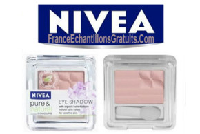 Test de produit, ombres à paupières Nivea Pure & Natural