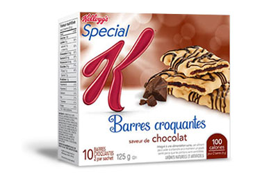 Testez SPECIAL K - Barres croustillantes choco noir