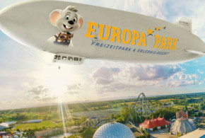 Vol en Zeppelin au dessus d'Europa-Park en Allemagne