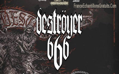Invitations pour le concert de Deströyer 666