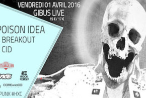 Invitations pour le concert de Poison Idea