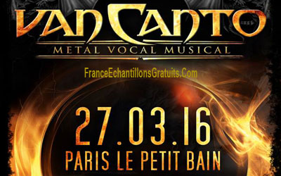 Invitations pour le concert de Van Canto