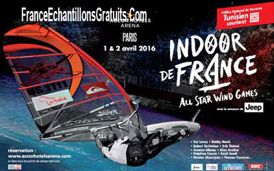 Invitations pour événement de windsurf "Indoor de France"