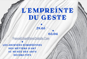 Invitations pour l'exposition "L'Empreinte du geste"