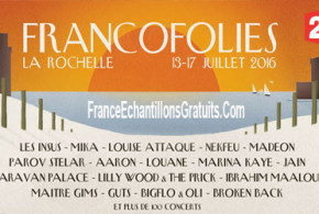 2 pass pour le festival "Les Francofolies"