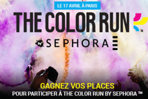 Invitations pour la course "The color Run By Sephora"