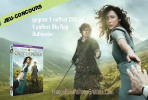 Coffret Blu-Ray et coffret DVD de la série "Outlander - saison 1"