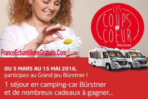 Gagnez un Séjour de 15j pour 4 en camping-car Bürstner
